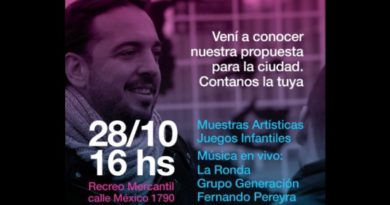 Di Nápoli debuta como pre candidato a intendente Di Nápoli debuta como pre candidato a intendente