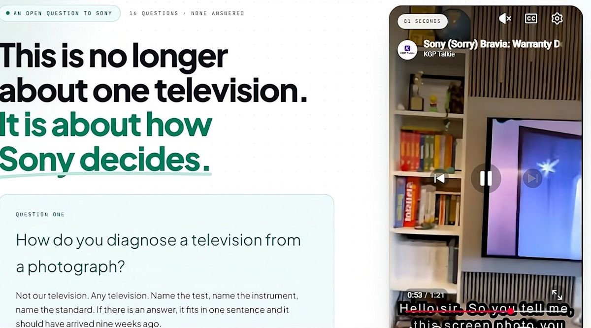 Compré un televisor Sony por 3.000 dólares. Cuando estalló la crisis, Sony lo amenazó con una demanda de 500.000 dólares.