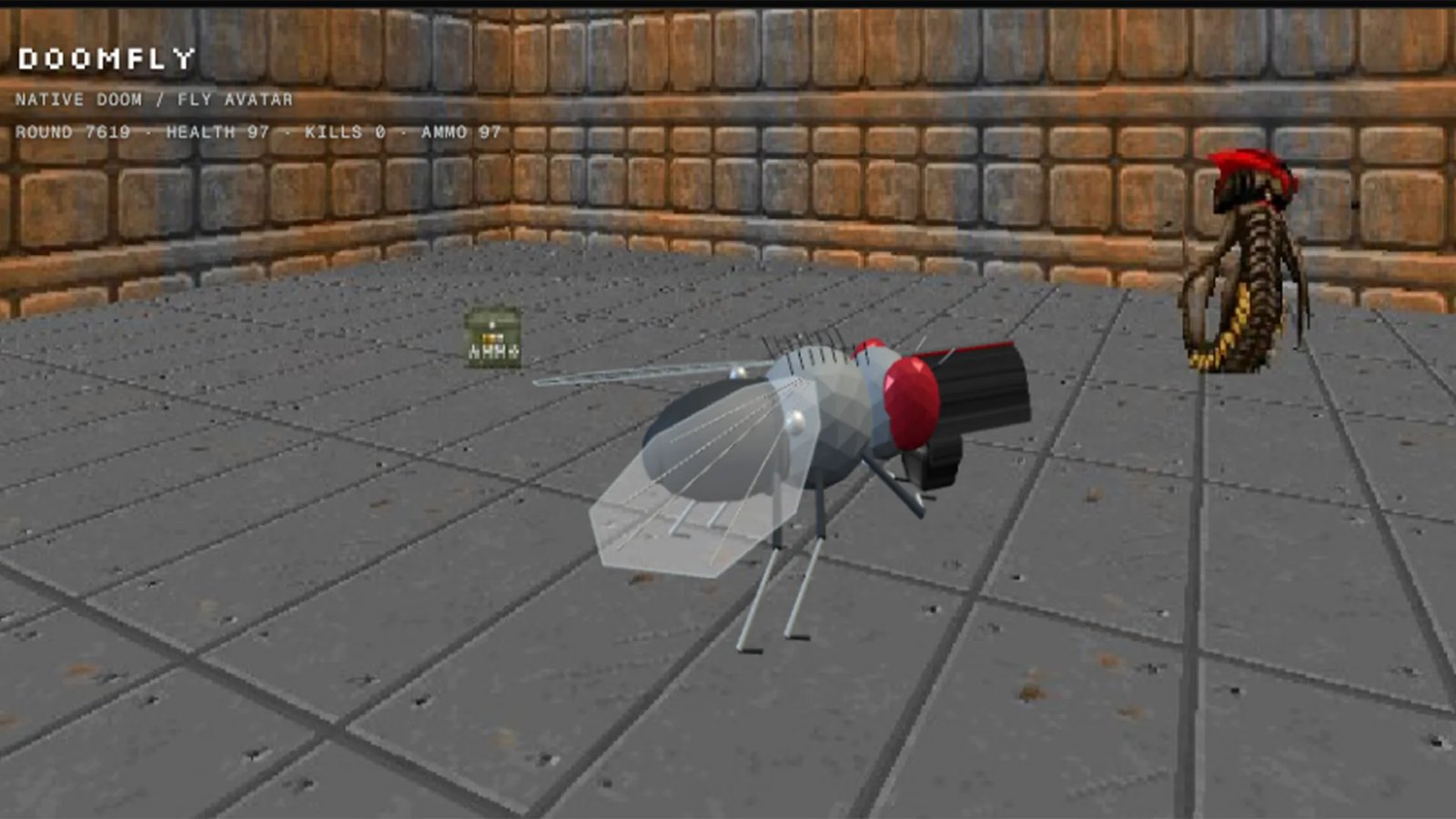 La última rareza en jugar a Doom es el cerebro mapeado de una mosca de la fruta