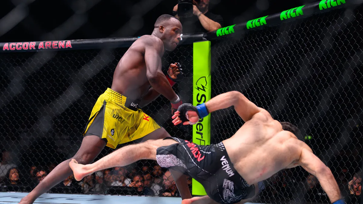 Losene Keita realizó la celebración posterior a la pelea más grande en la historia de UFC