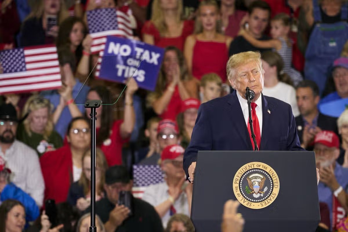 Trump hizo comentarios extraños en un mitin reciente