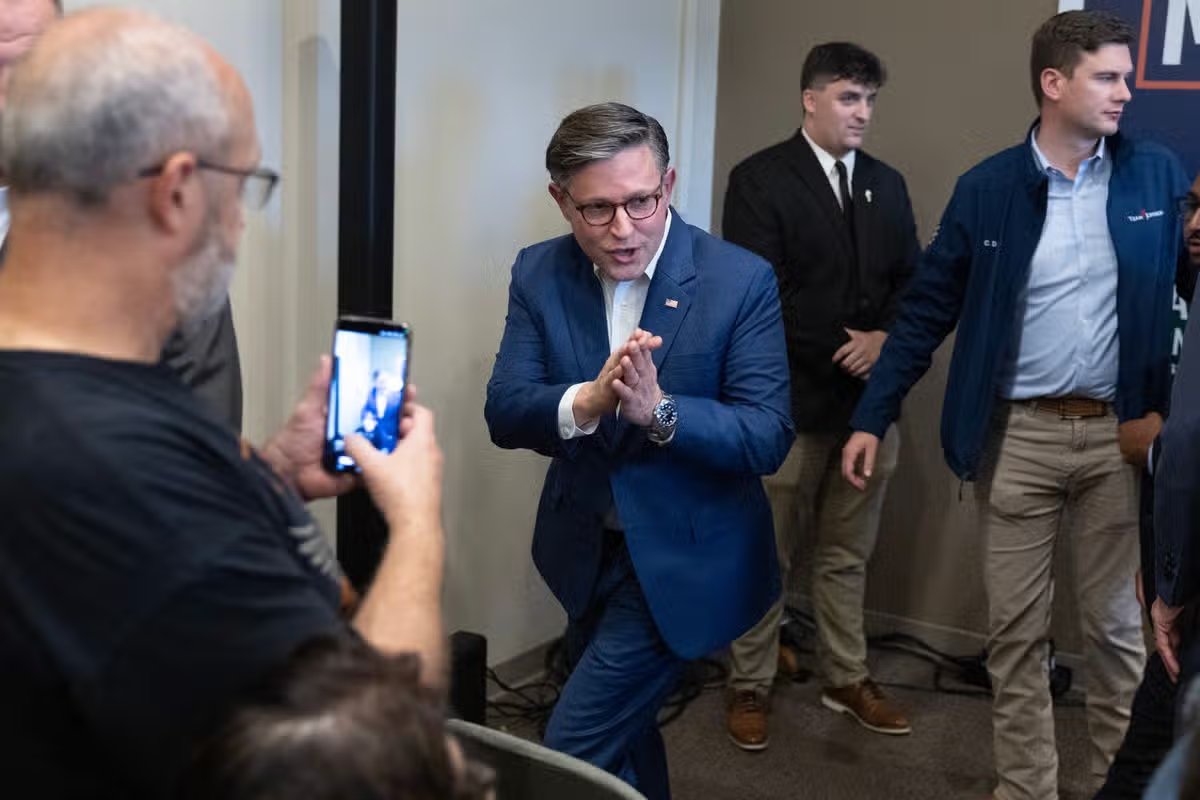 El presidente de la Cámara de Representantes, Mike Johnson