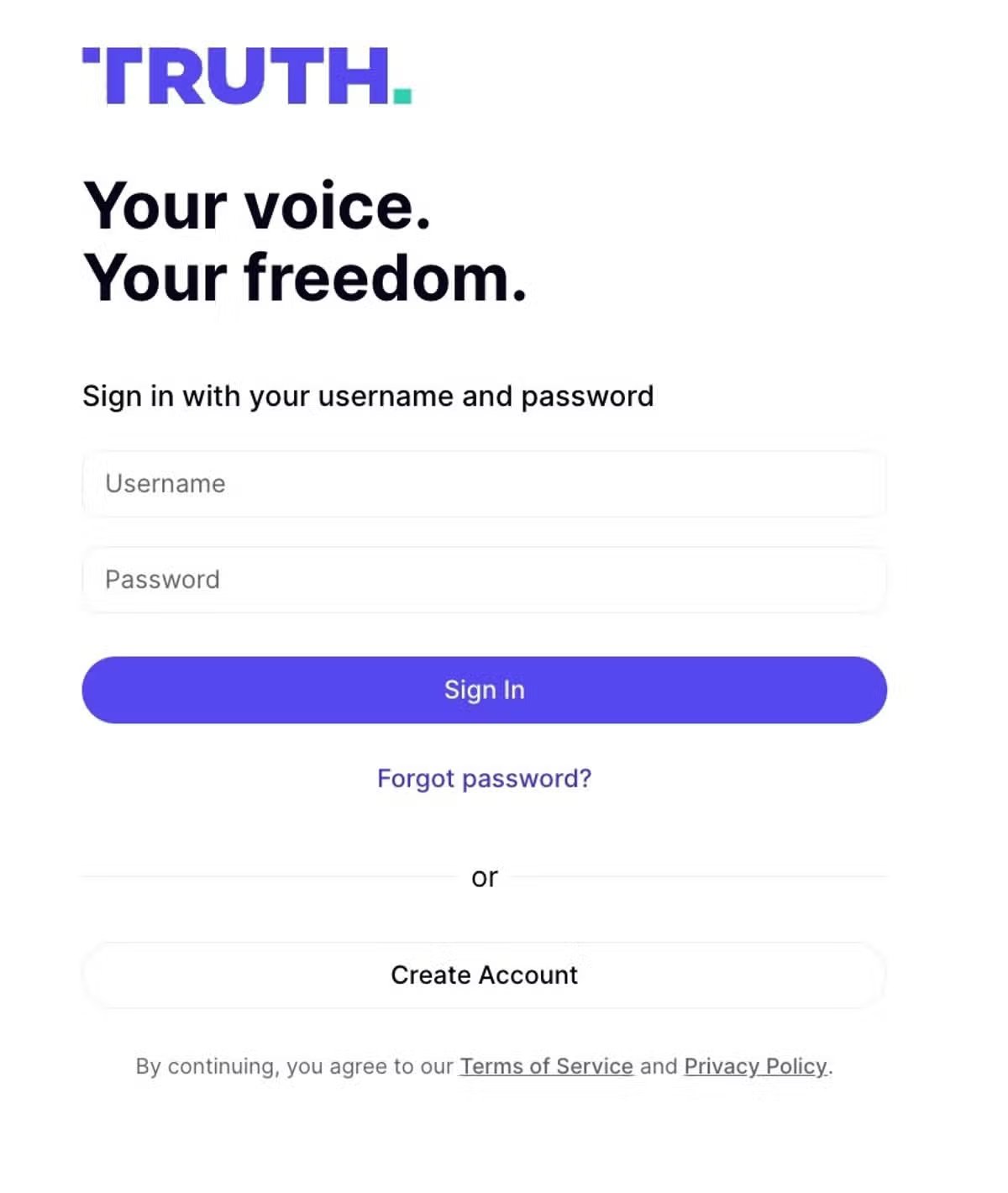 Trump creó este sitio web 