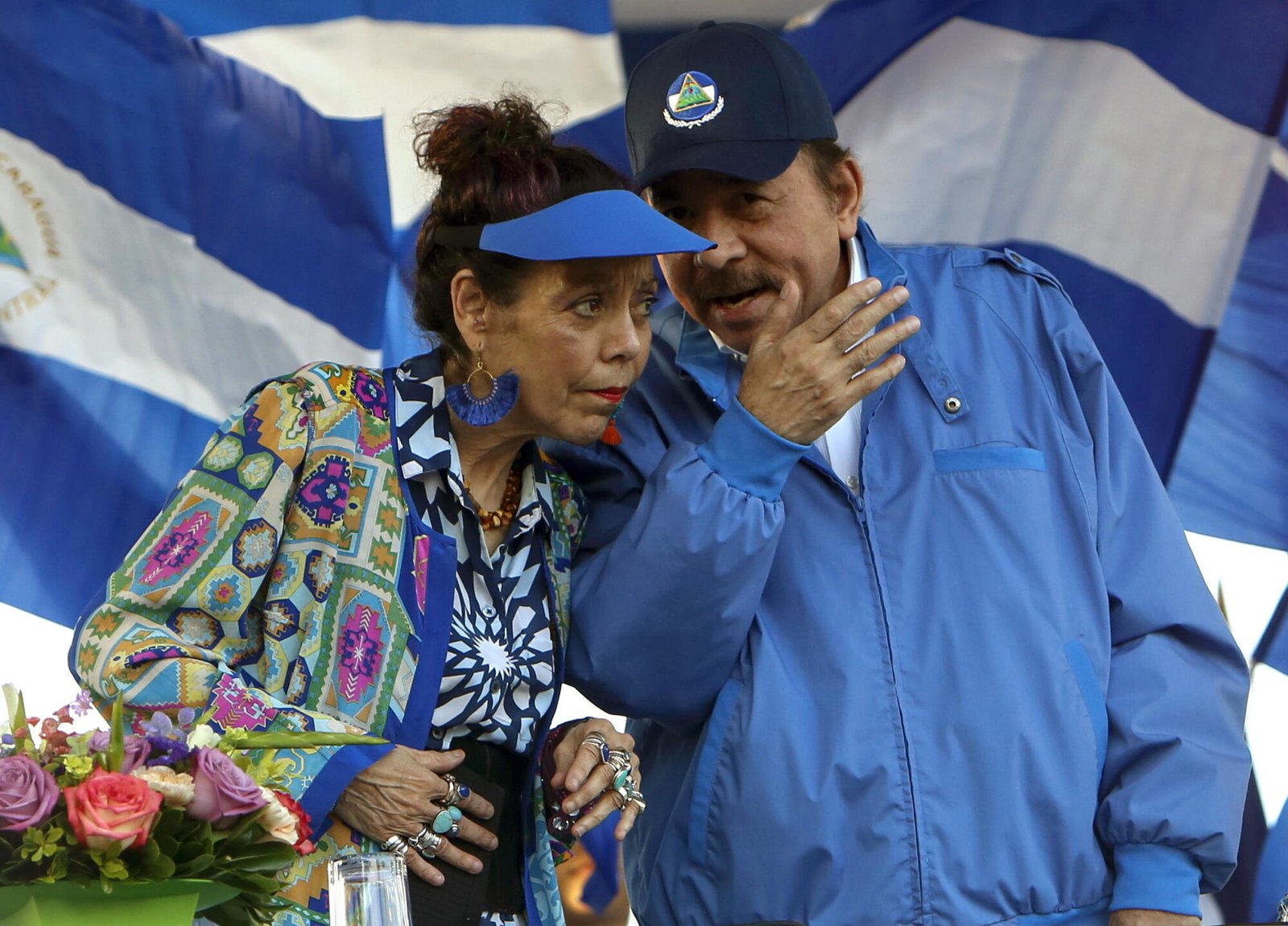 Copresidentes de Nicaragua Daniel Ortega y Rosario Murillo.