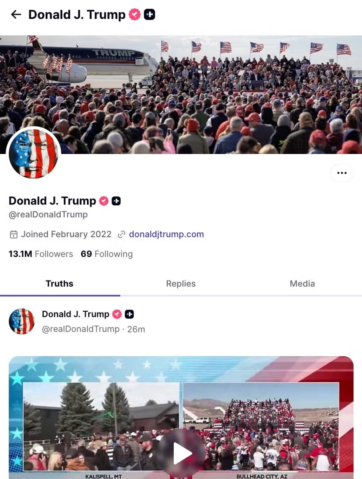 Perfil de Donald Trump