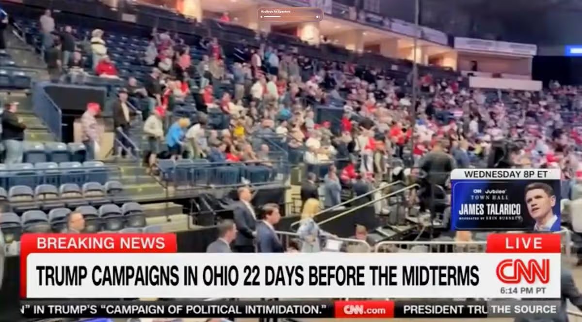 CNN Grab analiza los asientos vacíos en los mítines de Trump