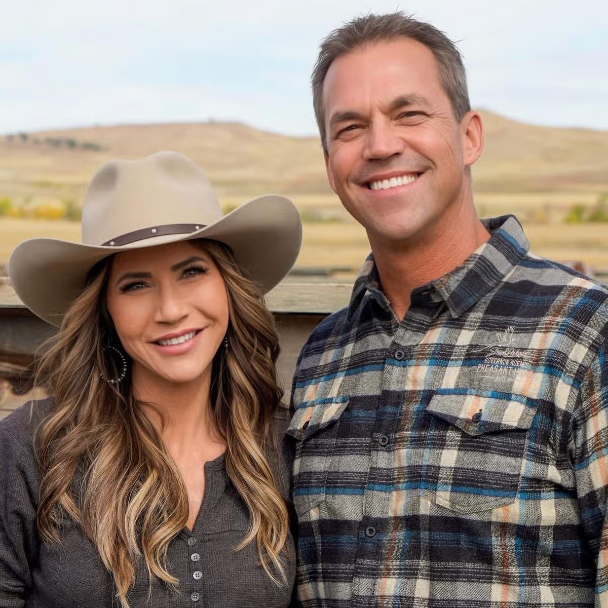 Christie y Brian Noem