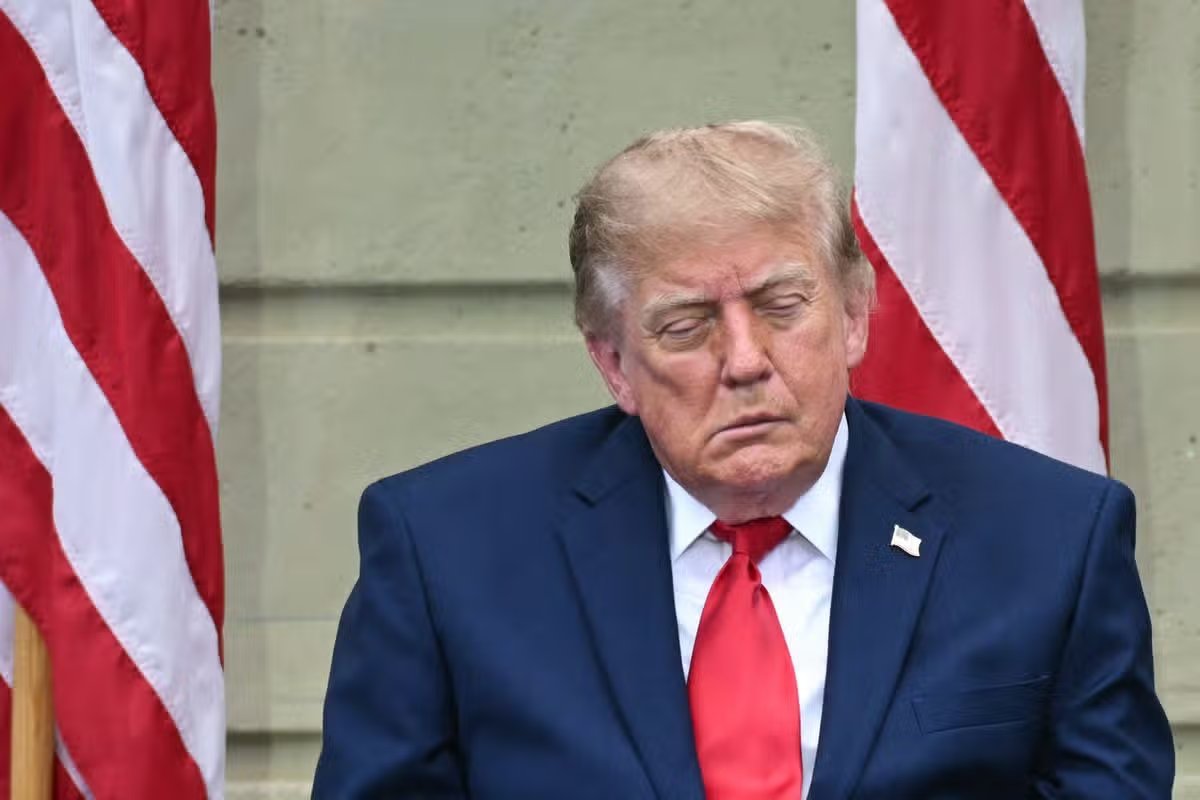 El presidente estadounidense Donald Trump asiste a un evento que conmemora el 25 aniversario de los ataques del 11 de septiembre de 2001 en el Pentágono en Washington, DC, el 11 de septiembre de 2026.