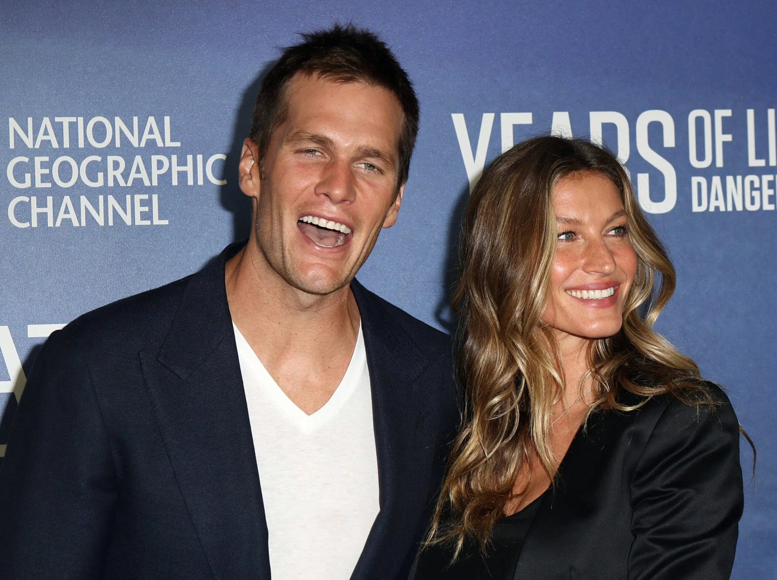 Gisele Bündchen y Tom Brady sonríen